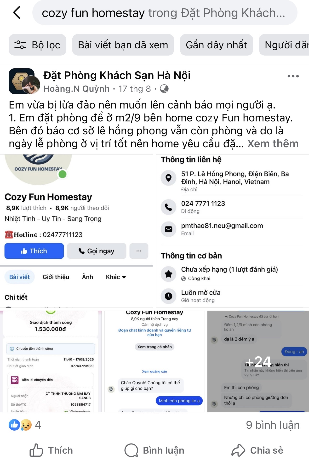 Hà Nội: Cảnh báo lừa đảo đặt phòng khách sạn dịp nghỉ lễ