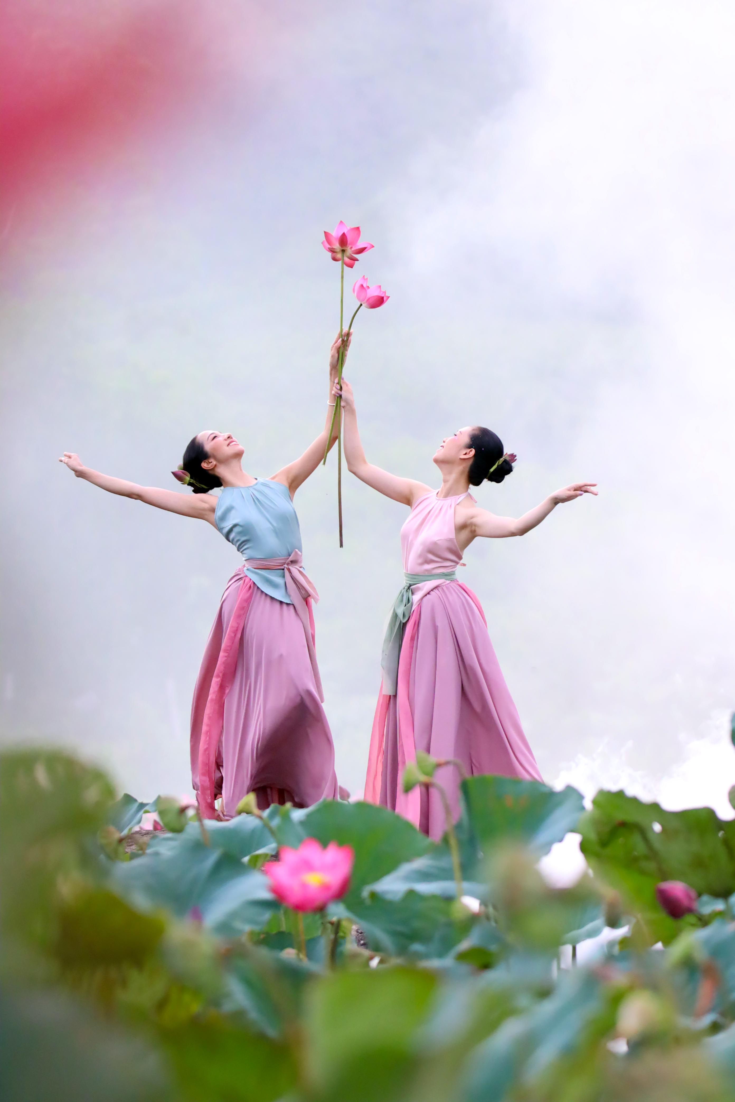 Ngỡ ngàng trước vẻ đẹp thơ mộng của đầm sen Trà Lý - ảnh 8