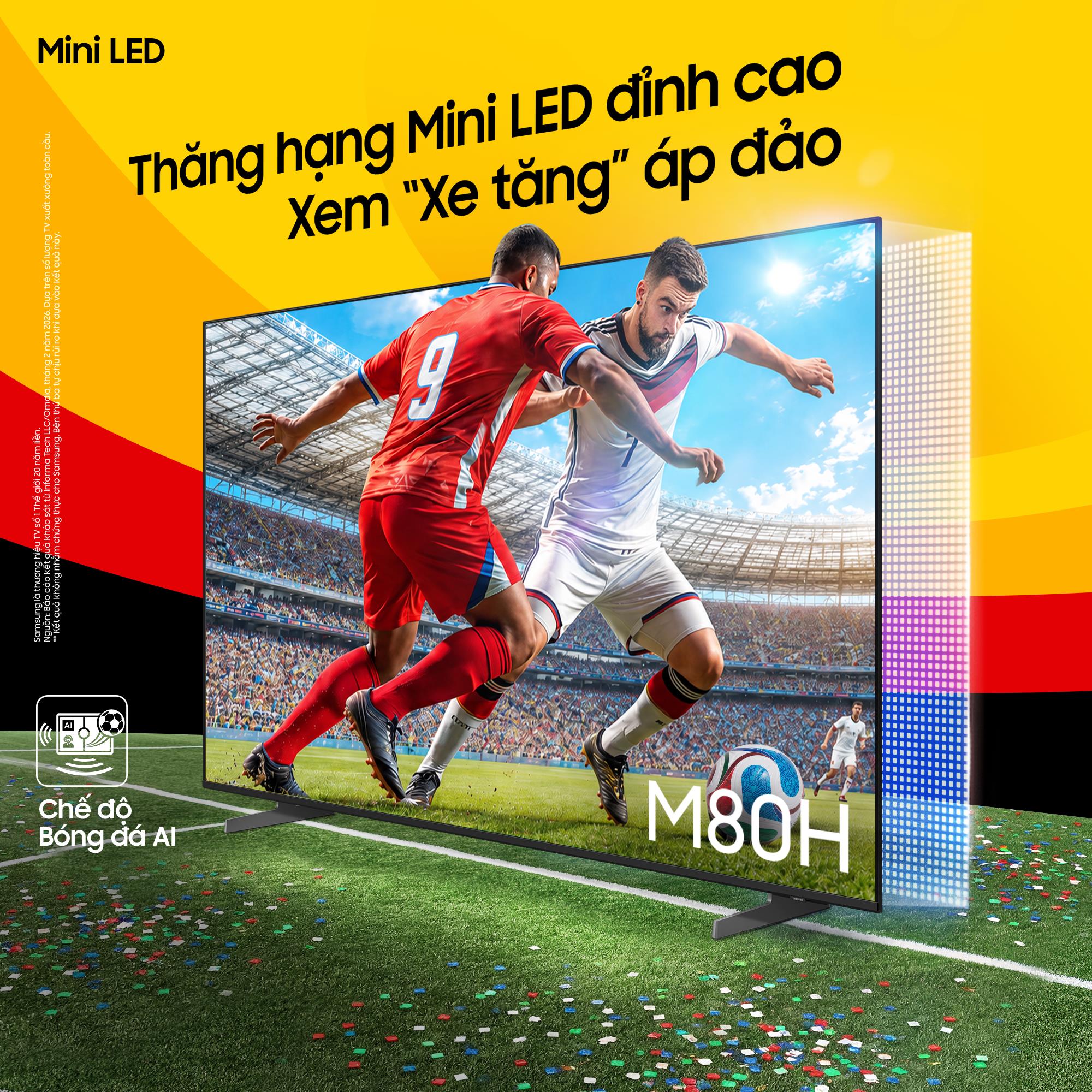 Samsung khiến người hâm mộ World Cup nức lòng với loạt công nghệ AI đỉnh cao trên AI TV - ảnh 1