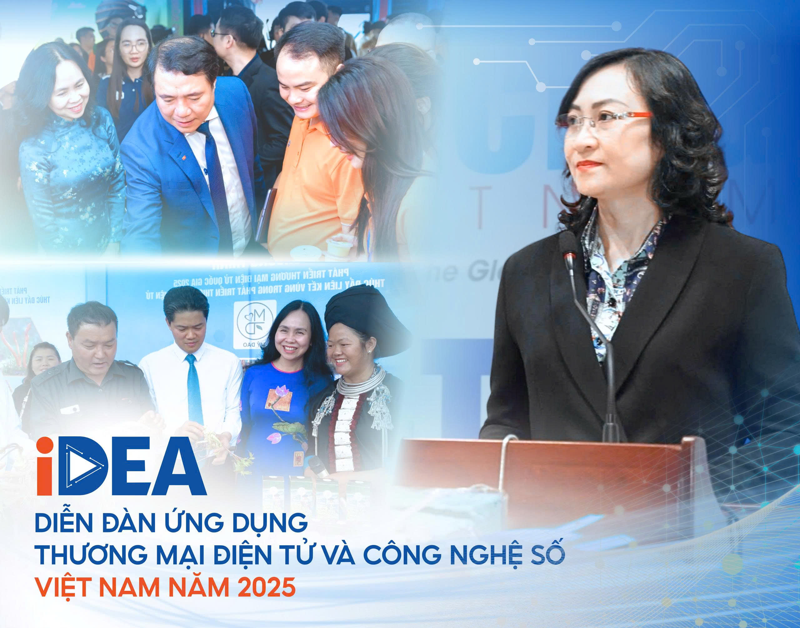 600 de standuri autohtone și străine participă la Forumul Vietnamului pentru Comerț Electronic și Aplicații de Tehnologie Digitală 2025 - foto 1