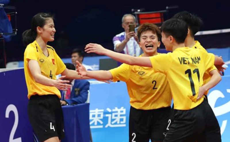 Derrotando a Tailândia, o sepak takraw feminino vietnamita venceu o campeonato mundial - foto 1