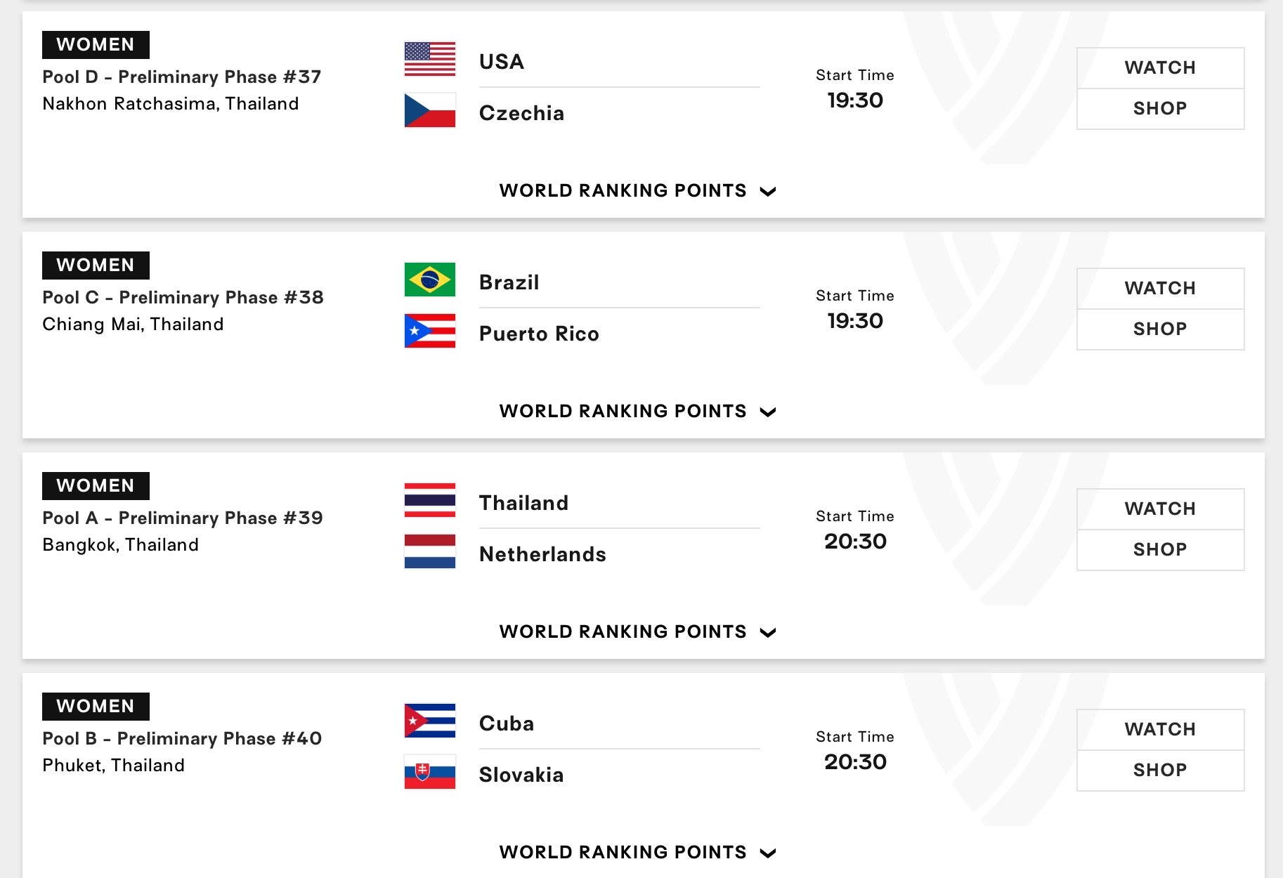 جدول مباريات الكرة الطائرة النسائية العالمية اليوم 26 أغسطس: إيطاليا والبرازيل وتايلاند والولايات المتحدة تتطلع إلى الصدارة - الصورة 4