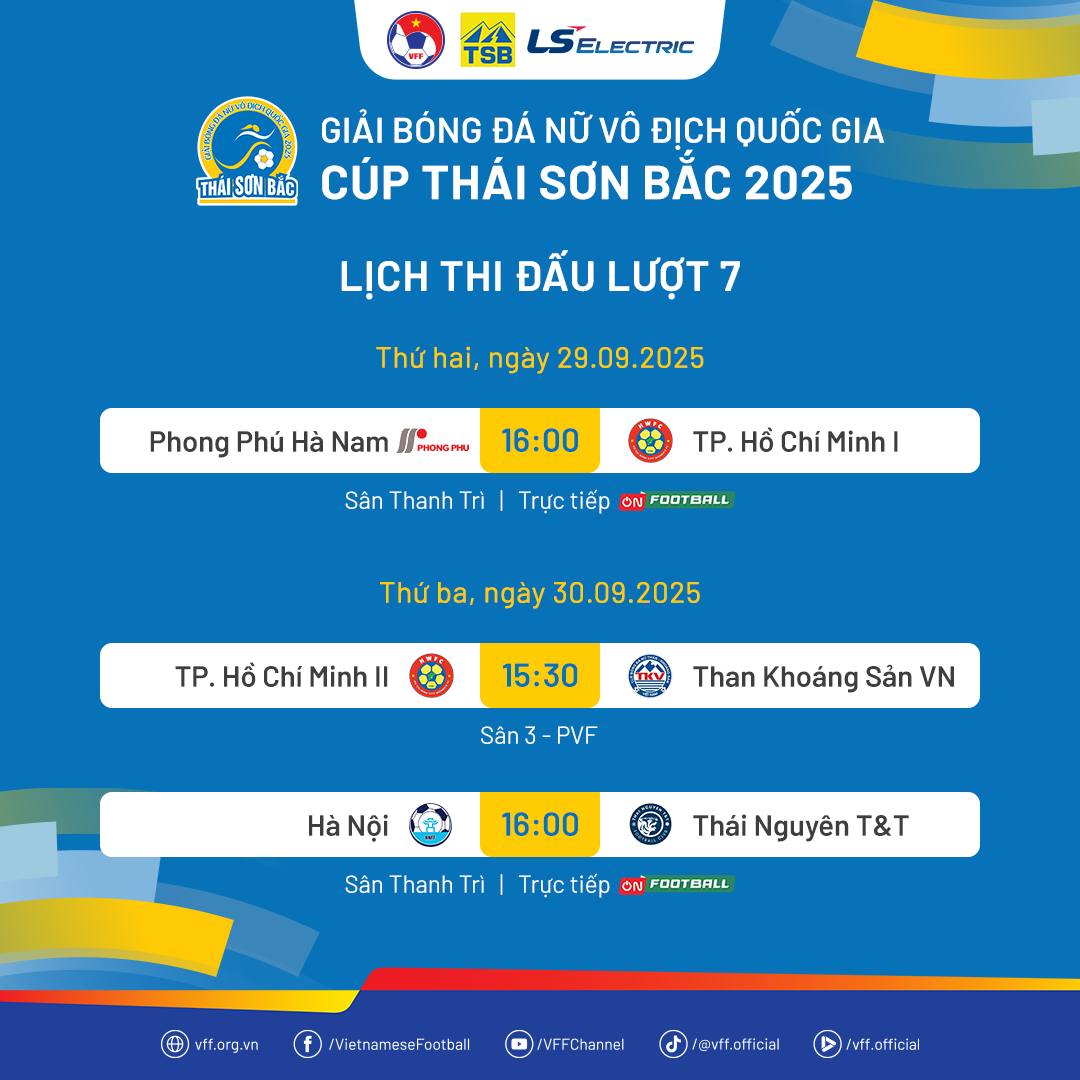 កាលវិភាគប្រកួតជុំទី ៧ នៃការប្រកួតបាល់ទាត់នារីថ្នាក់ជាតិឆ្នាំ ២០២៥៖ តើក្រុមកំពូលតារាងនឹងបង្កើនល្បឿនទេ? - រូបថត 2