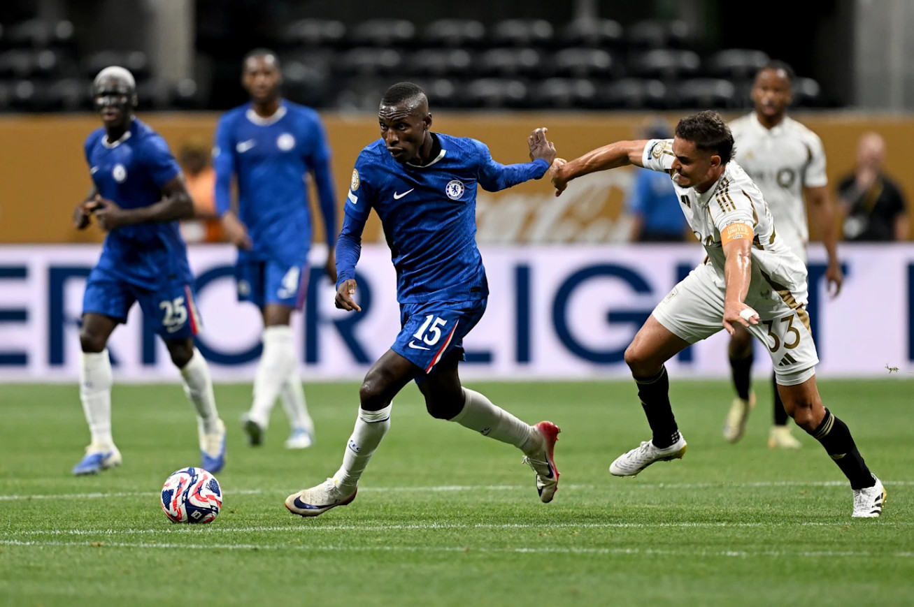 Chelsea celebrating a goal