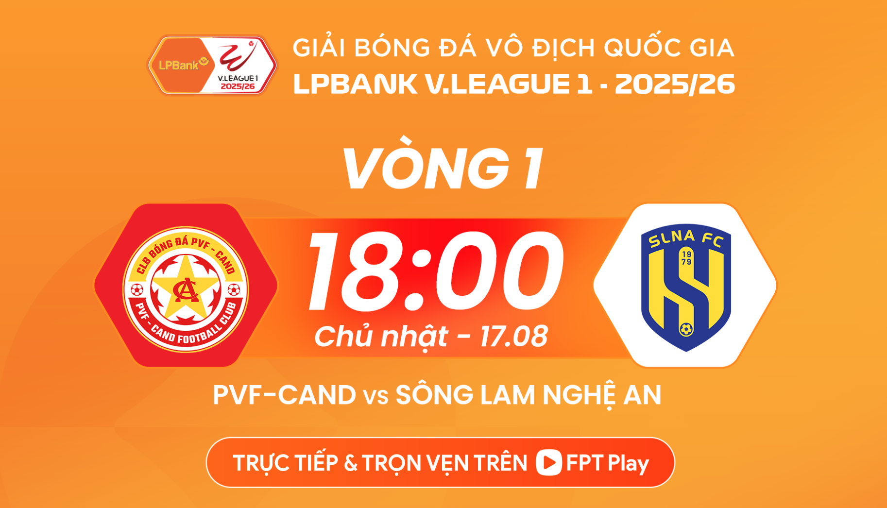 Commentaires sur le match PVF-CAND vs SLNA, 18h00 le 17 août : L'entraîneur Thach Bao Khanh et son équipe commencent leur rêve de V.League - photo 1