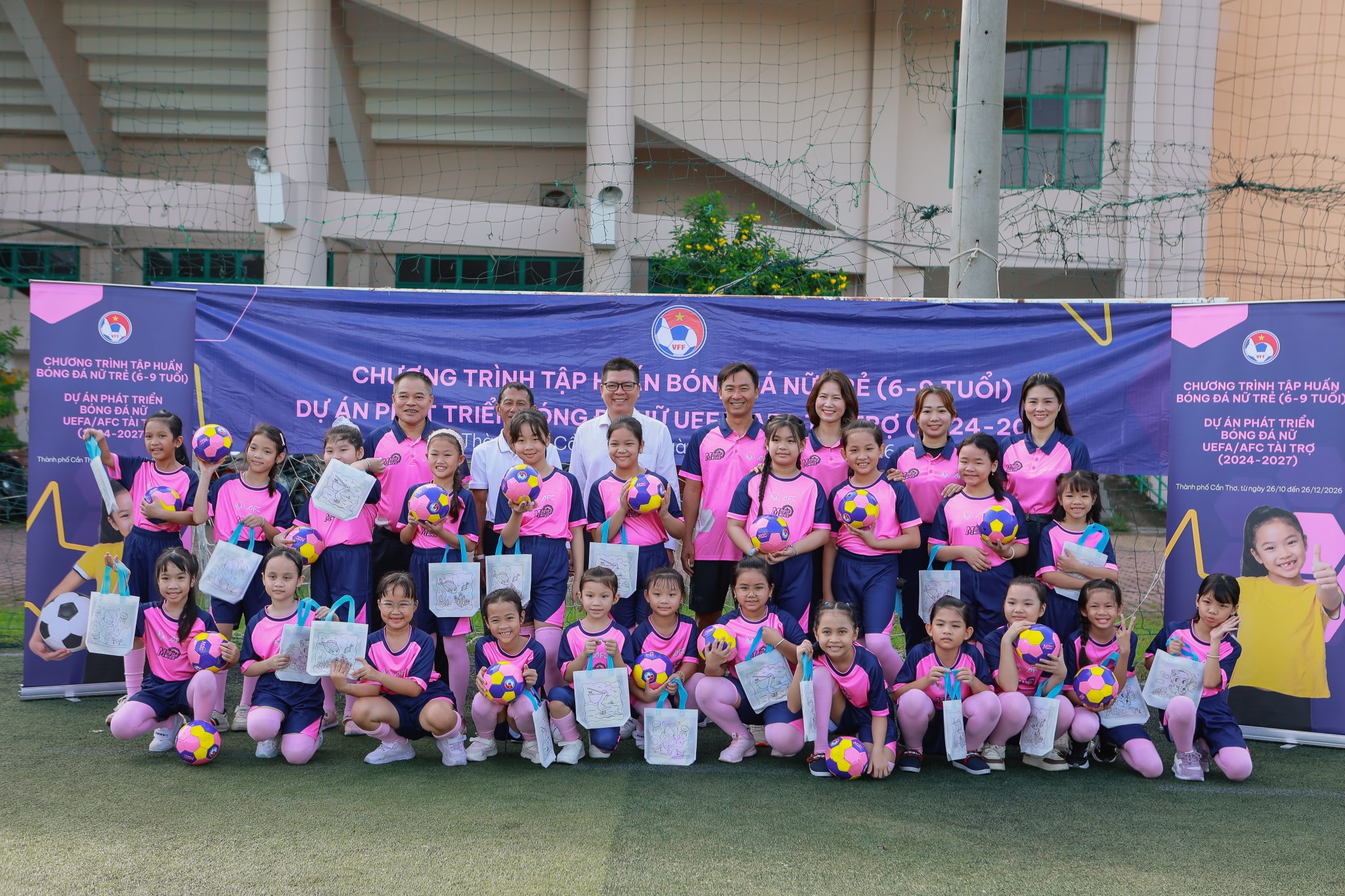 32 instructors completed the Magic Moves 2026 community soccer training ...