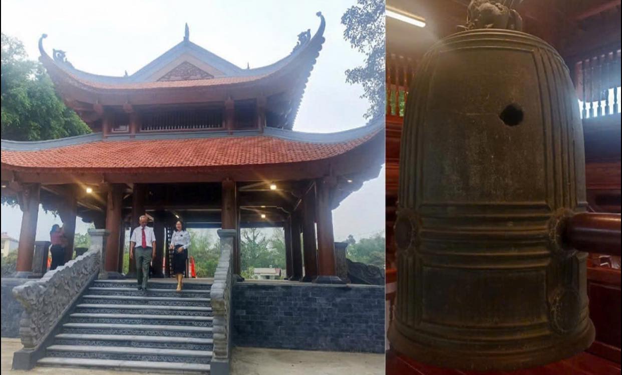 Perasmian menara loceng yang memelihara khazanah negara, sepasang loceng pagoda Vien Minh - foto 2