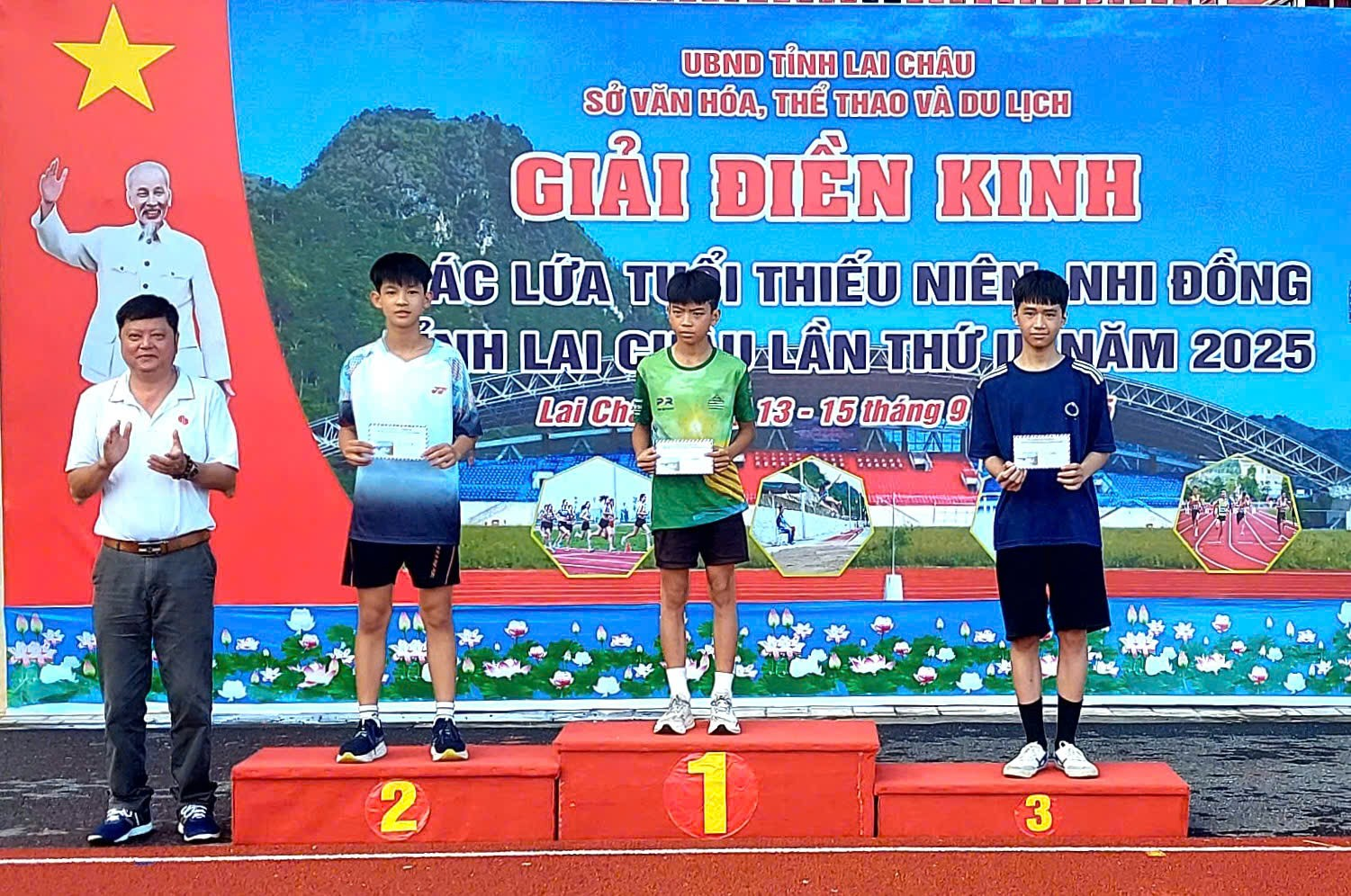 라이쩌우성 청소년 육상대회 2025에 170여 명의 선수 참가 - 사진 2