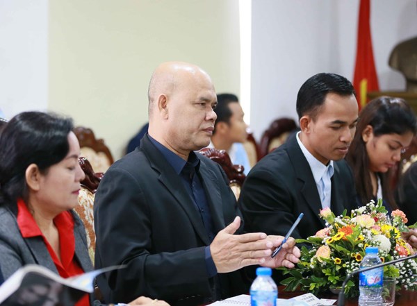 Đoàn báo chí Campuchia thăm và làm việc tại Báo Văn hóa - ảnh 3