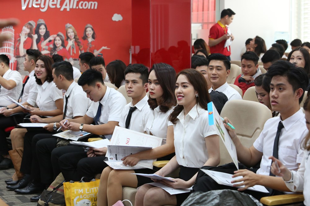 Tưng bừng ngày hội tuyển dụng tiếp viên Vietjet trong tháng 10 - ảnh 1