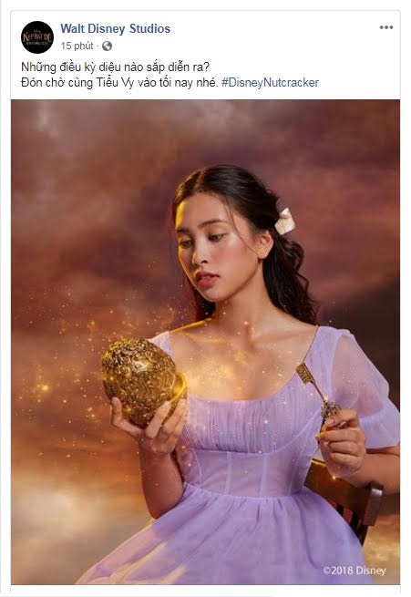 Hoa hậu Trần Tiểu Vy được  Disney  chọn tái hiện nhân vật trong phim "Kẹp hạt dẻ và bốn vương quốc" - ảnh 1