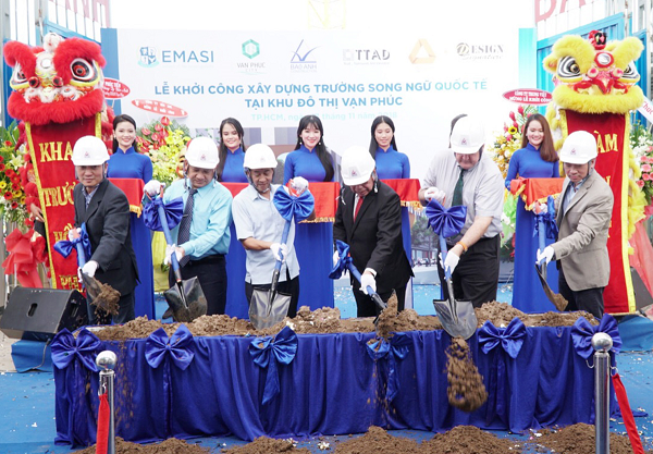 Khởi công xây dựng Trường song ngữ Quốc tế Vạn Phúc - ảnh 1