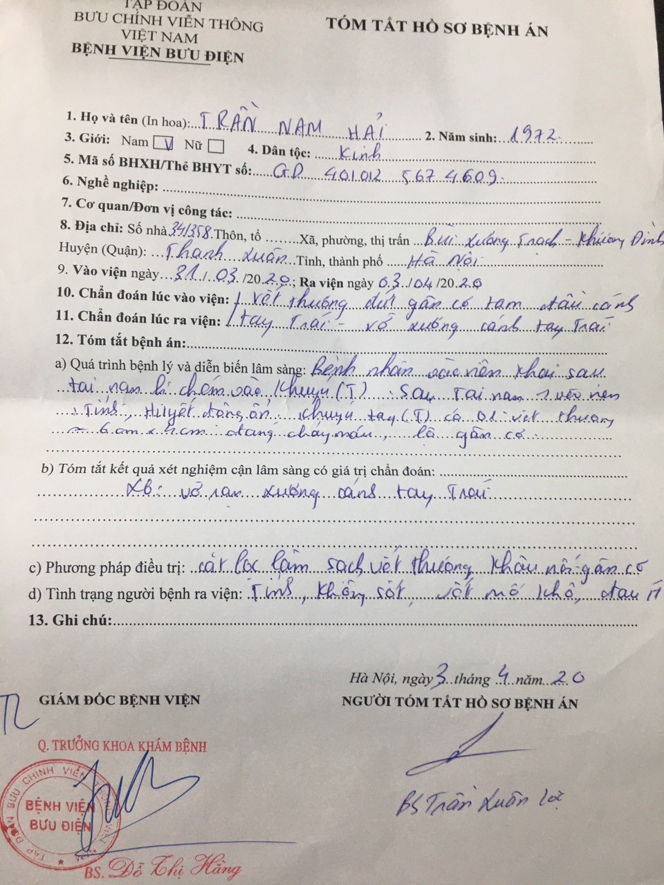Hà Nội: Khách hàng "tố" nhân viên Nhà hàng Bình Minh hành hung dã man - ảnh 2