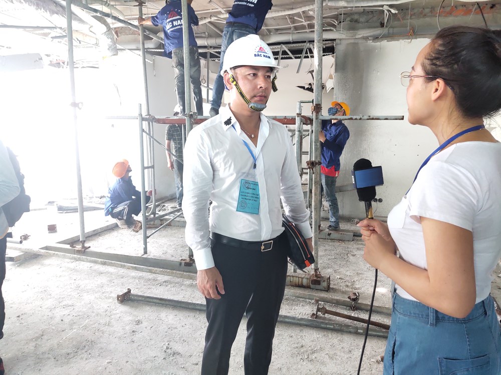 Hà Nội: Cắt sàn tầng 18 công trình vi phạm 8B Lê Trực - ảnh 1