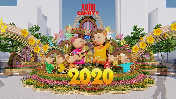 Đường hoa Nguyễn Huệ 2020: Bản sắc và hiện đại - ảnh 1