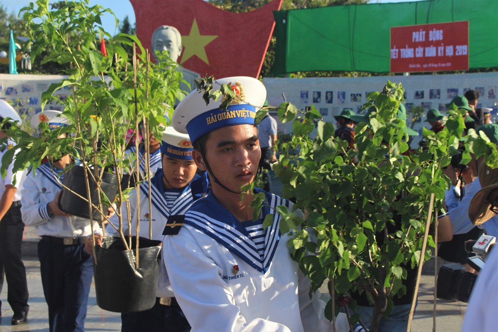 Tết trồng cây ở Trường Sa đầu xuân Kỷ Hợi 2019 - ảnh 5