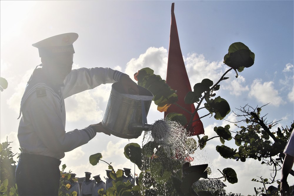 Tết trồng cây ở Trường Sa đầu xuân Kỷ Hợi 2019 - ảnh 8