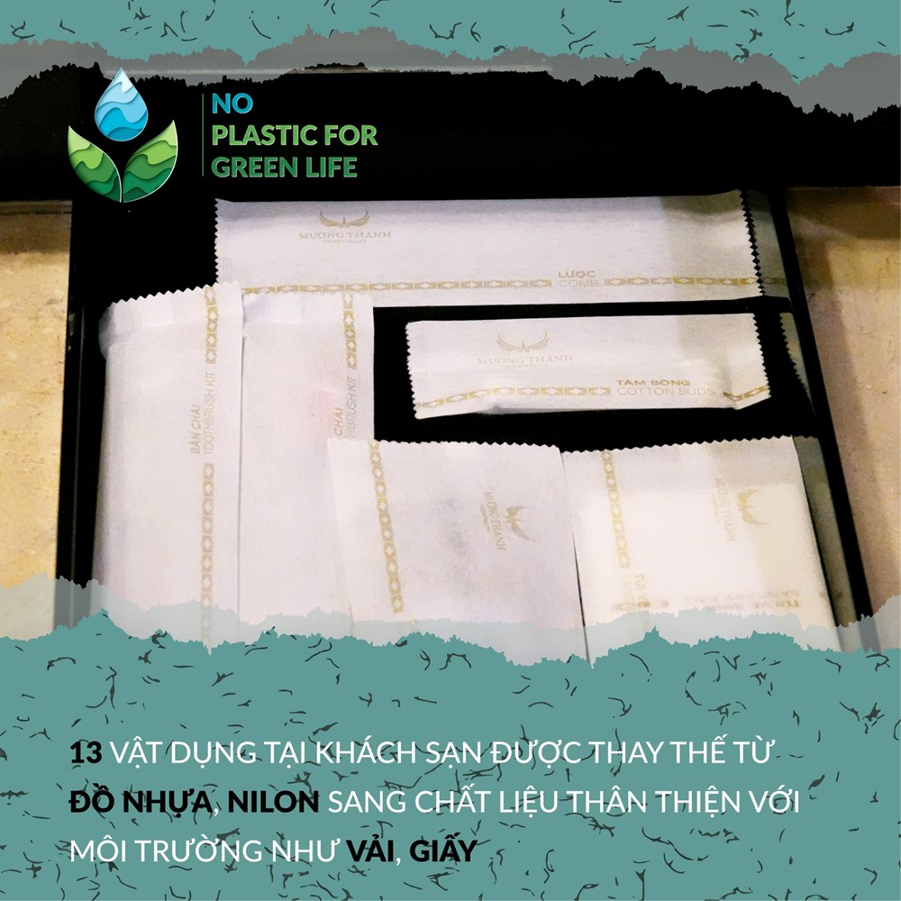 Nói không với đồ nhựa: Hàng triệu vật dụng trong hệ thống khách sạn Mường Thanh được thay thế - ảnh 2