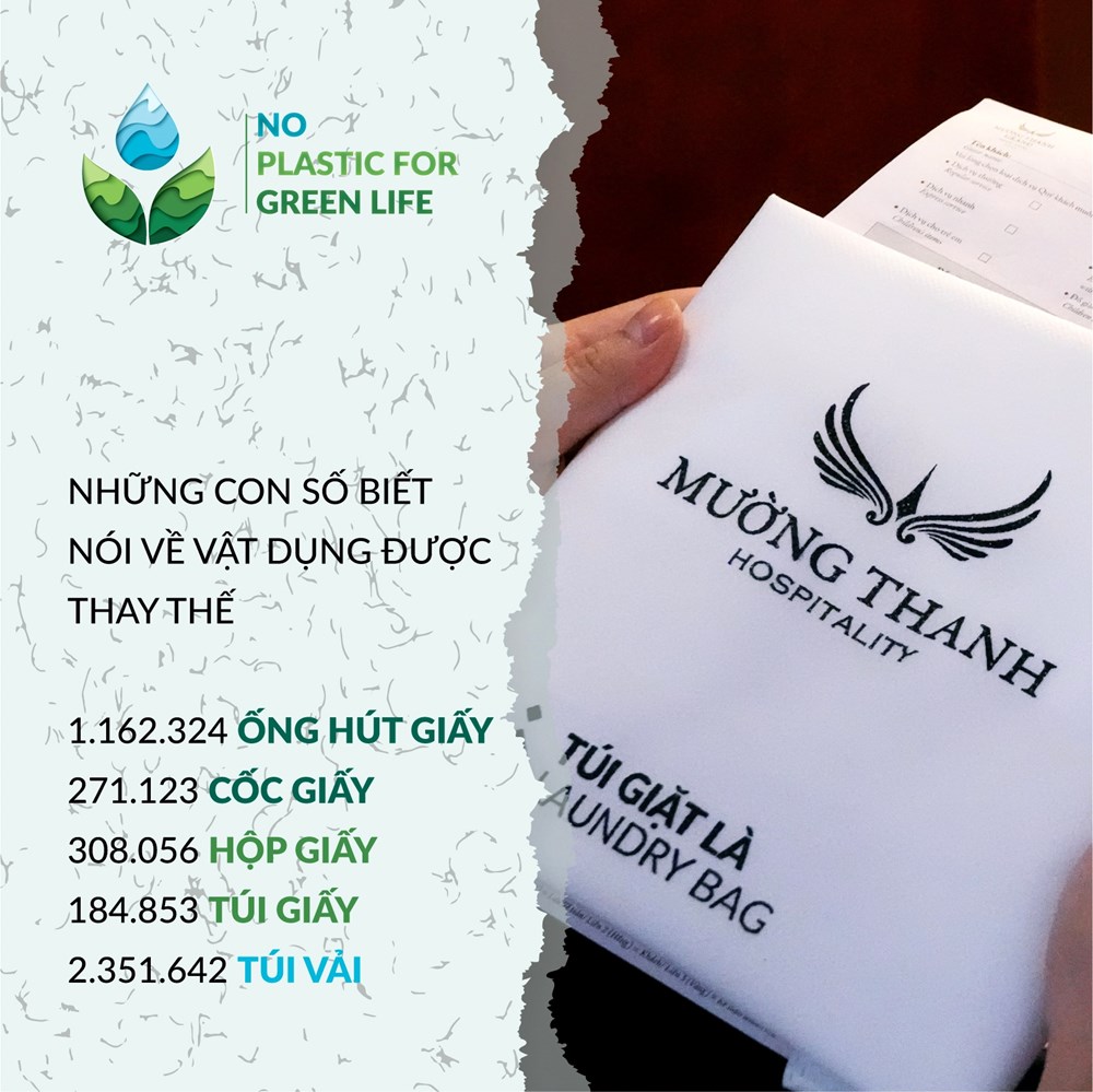 Nói không với đồ nhựa: Hàng triệu vật dụng trong hệ thống khách sạn Mường Thanh được thay thế - ảnh 3