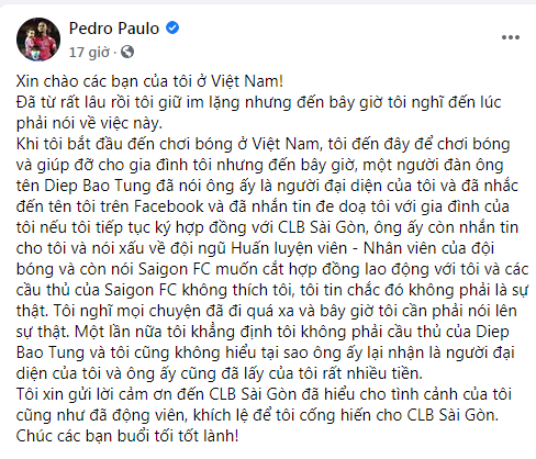 Ngoại binh bị đe dọa, CLB Sài Gòn lên tiếng bảo vệ - ảnh 1