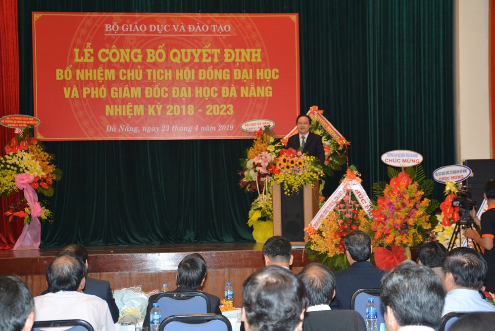 Bổ nhiệm Chủ tịch Hội đồng Đại học và các Phó giám đốc Đại học Đà Nẵng - ảnh 1
