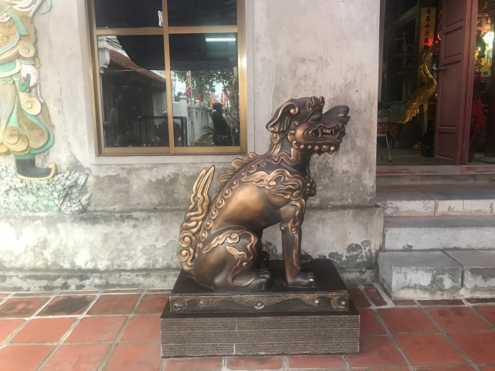 Hà Nội: Tiếp nhận đôi nghê Việt vào di tích đình Hoàng Liên - ảnh 3