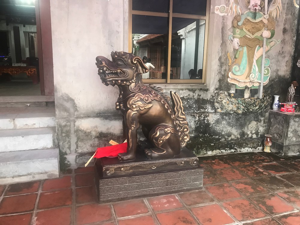 Hà Nội: Tiếp nhận đôi nghê Việt vào di tích đình Hoàng Liên - ảnh 4