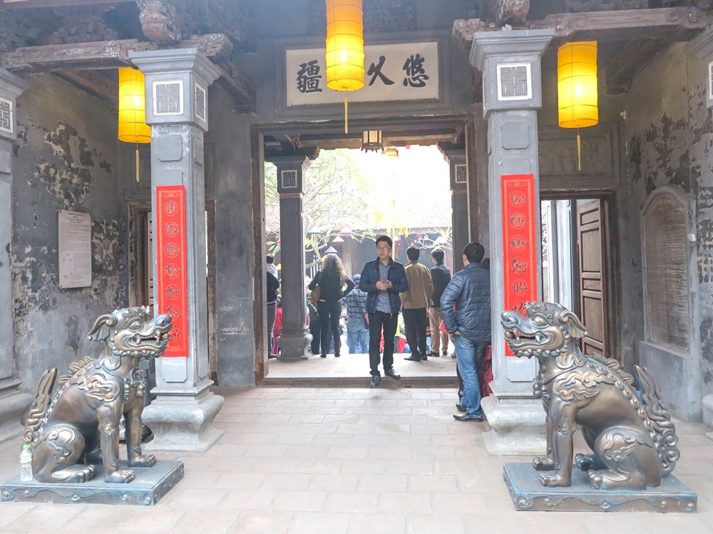 Hà Nội: Tiếp nhận đôi nghê Việt vào di tích đình Hoàng Liên - ảnh 6