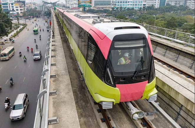 Đoàn tàu Nhổn - ga Hà Nội chạy thử toàn tuyến trên cao từ ngày mai - ảnh 1