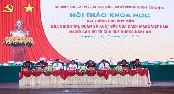 Hội thảo khoa học kỷ niệm 110 năm ngày sinh Đại tướng Chu Huy Mân - ảnh 1