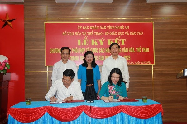 Nghệ An: Phối hợp tổ chức các hoạt động văn hóa, thể thao trong trường học - ảnh 1
