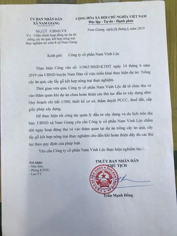 Nghệ An: Khu sinh thái xây dựng không phép vẫn hoạt động đón khách du lịch - ảnh 1