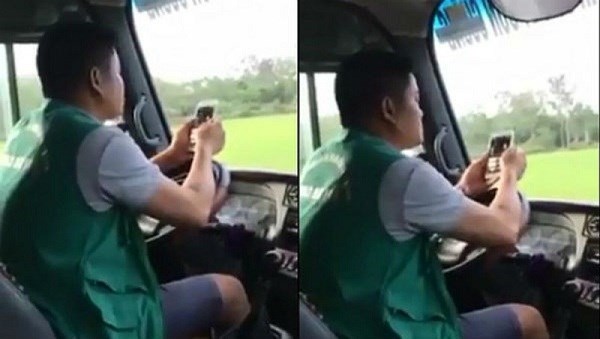 Cho thôi việc và phạt tài xế dùng khuỷu tay lái xe 700 ngàn đồng - ảnh 1