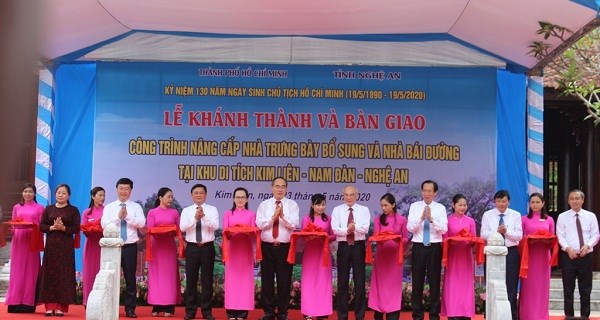 Nghệ An: Khánh thành nhà trưng bày bổ sung và nhà bái đường tại Khu di tích Kim Liên - ảnh 1