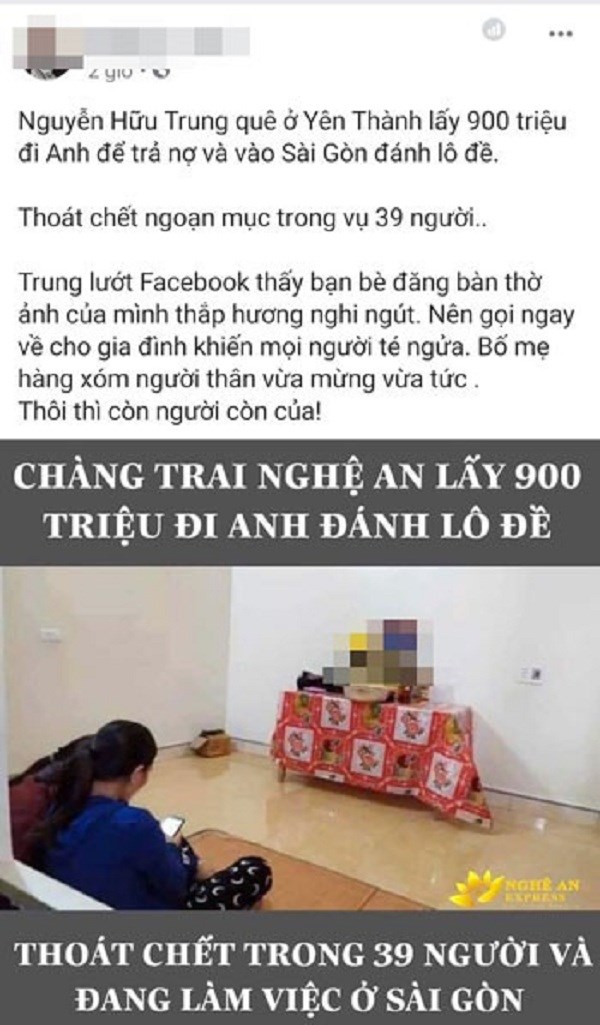 Nghệ An: Nhiều thông tin thất thiệt về người Việt mất tích tại Anh - ảnh 1
