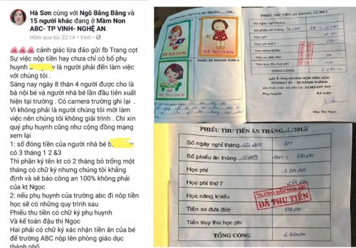 Trường mầm non tư thục cho trẻ nghỉ học do phụ huynh nợ tiền 14 tháng “mời” bé đi học lại - ảnh 2