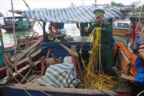 Nghệ An: Phát hiện nhiều đối tượng sử dụng kích điện đánh bắt hải sản trái phép trên biển - ảnh 1