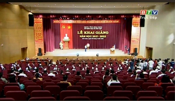 Bình Định: Khai giảng năm học mới bằng hình thức truyền hình trực tiếp - ảnh 1
