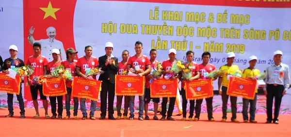 Gia Lai: Sôi nổi Hội đua thuyền độc mộc trên sông Pô Cô - ảnh 11