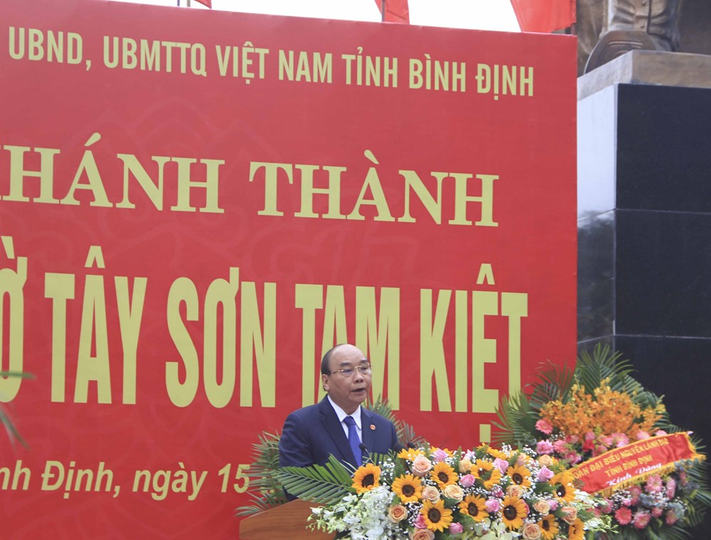 Bình Định khánh thành Khu đền thờ Tây Sơn Tam kiệt - ảnh 1