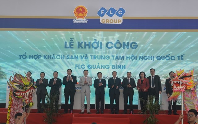 Khởi công Tổ hợp khách sạn và Trung tâm hội nghị quốc tế FLC Quảng Bình - ảnh 1