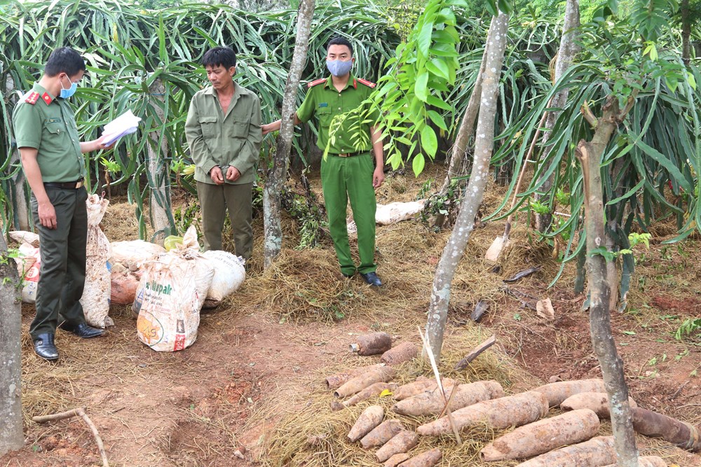 Quảng Bình: Thu giữ 5 tạ thuốc nổ và nhiều đầu đạn nguy hiểm - ảnh 1