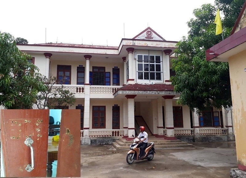Lợi dụng sáp nhập, kẻ trộm đột nhập trụ sở xã đánh cắp 6 bộ máy tính - ảnh 1