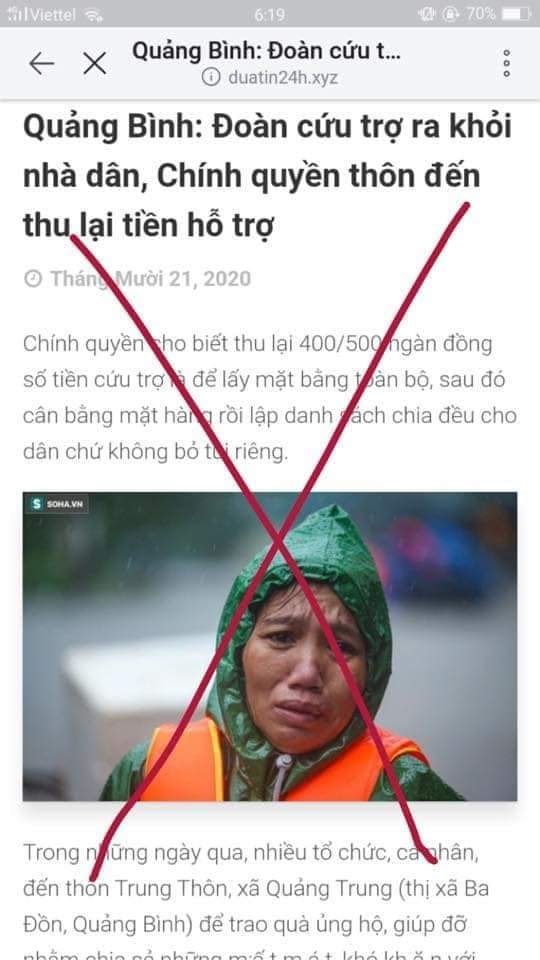 Người dân cần cảnh giác trước thông tin bịa đặt, sai sự thật về lũ lụt - ảnh 3
