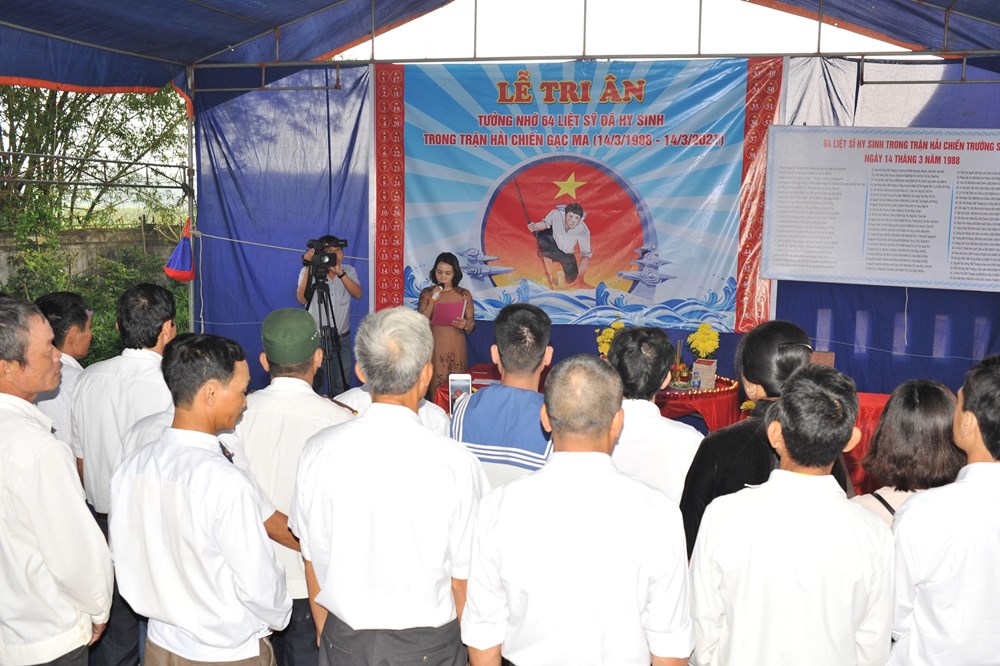 Tri ân tưởng nhớ 64 liệt sĩ Gạc Ma - ảnh 1