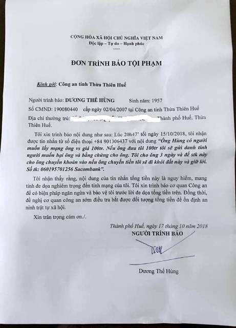 Lãnh đạo Văn phòng Đoàn ĐBQH nhiều tỉnh bị nhắn tin đe dọa - ảnh 2