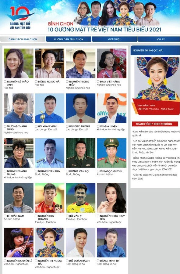 Ca sĩ Hà Myo vào top 20 đề cử gương mặt trẻ Việt Nam tiêu biểu - ảnh 1