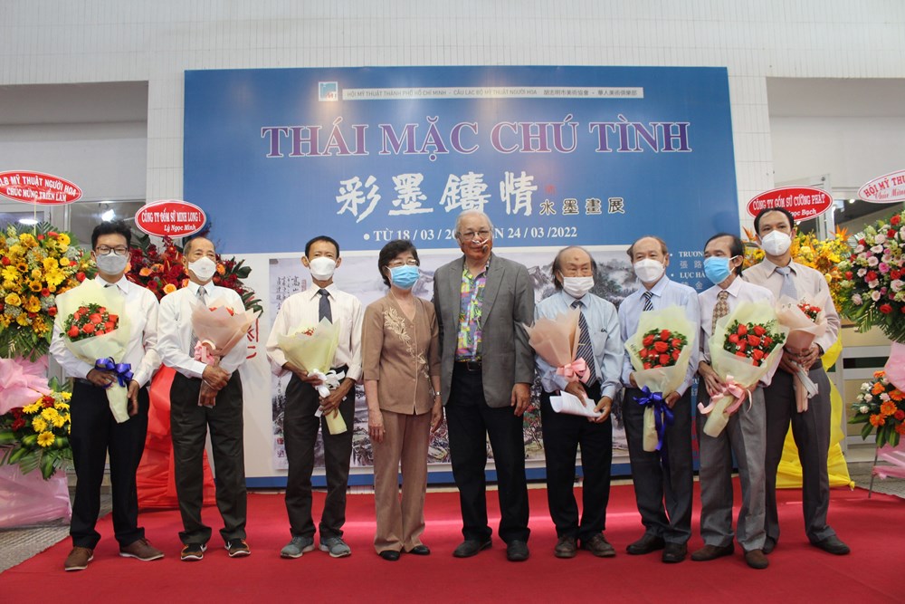 Khai mạc Triển lãm tranh thủy mặc “Thái mặc chú tình” - ảnh 1