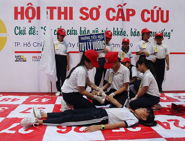 Hội thi sơ cấp cứu dành cho học sinh khối tiểu học - ảnh 2