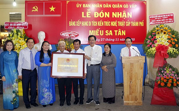 TP.HCM: Đình An Hội và miếu Sa Tân được xếp hạng di tích kiến trúc nghệ thuật - ảnh 2
